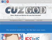Tablet Screenshot of cuzgod.com